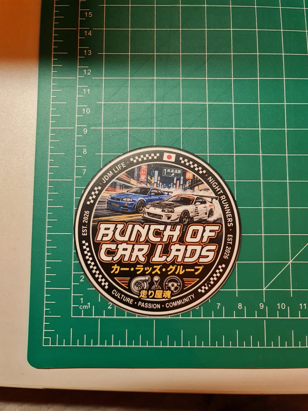 Bunch of car lads sticker