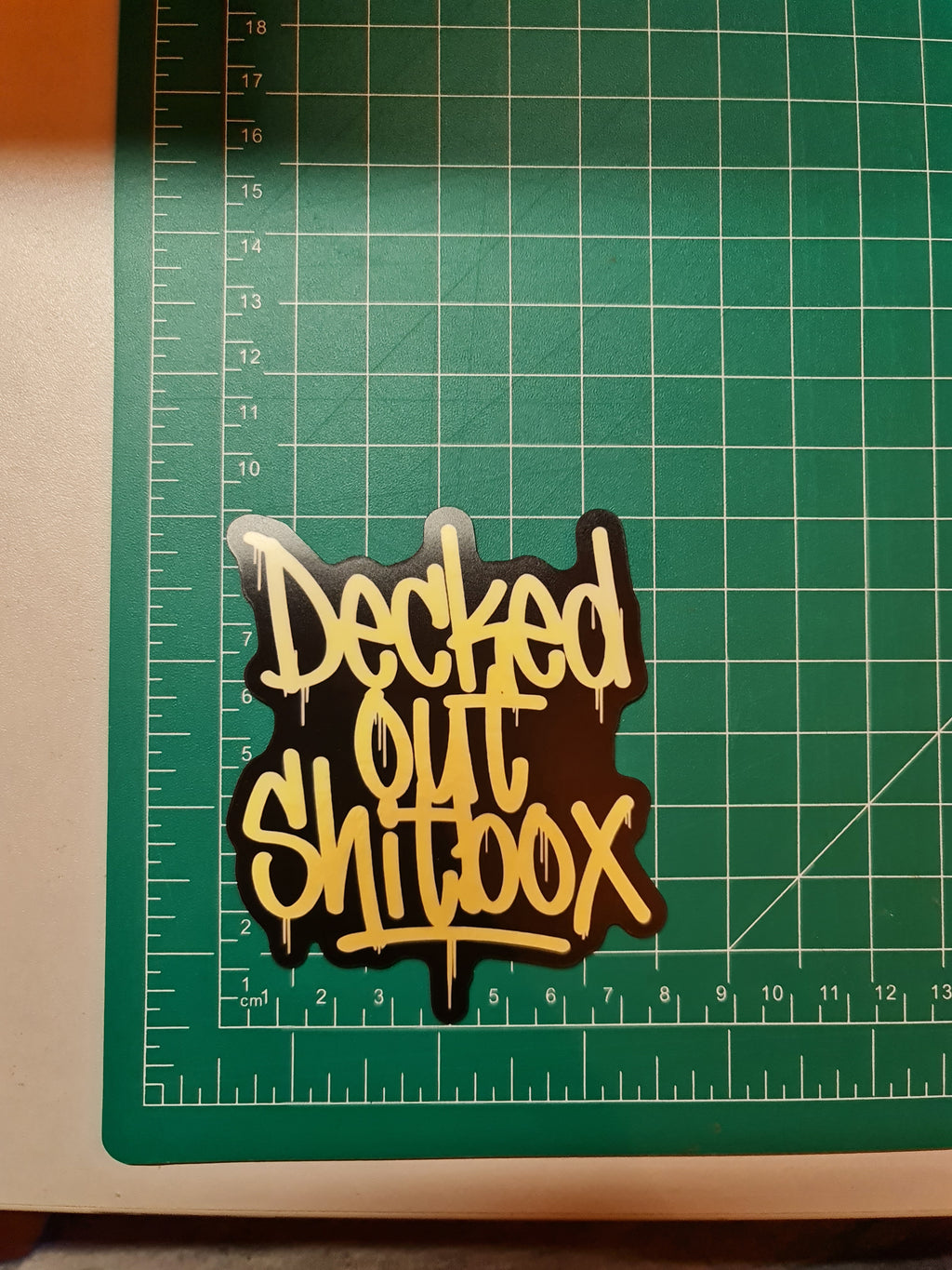 Decked out shitbox sticker