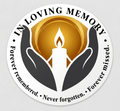 In loving memory sticker