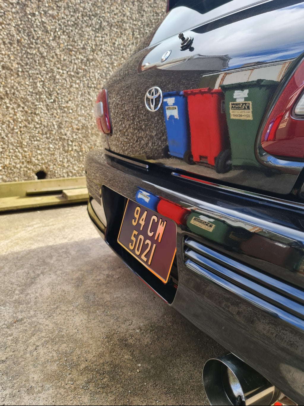 Number plate tilted brackets EP82
