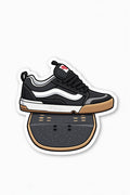 Vans on a skate deck sticker