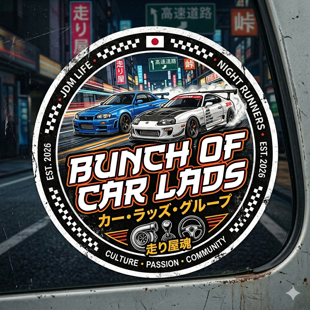 Bunch of car lads sticker