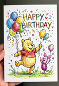 Winnie the pooh birthday card